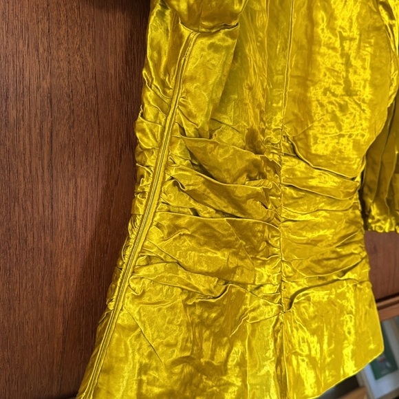 ULLA JOHNSON
Vera Shiny Puff-Sleeve Top. Size XS - Picture 14 of 15